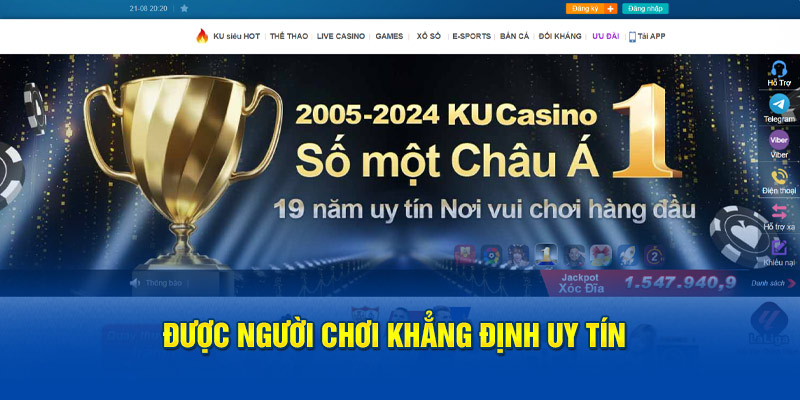 Được người chơi khẳng định uy tín