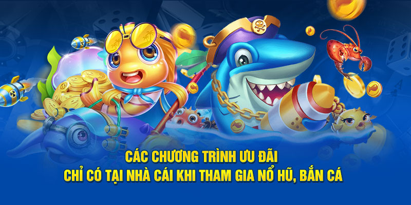 Các chương trình ưu đãi chỉ có tại nhà cái 