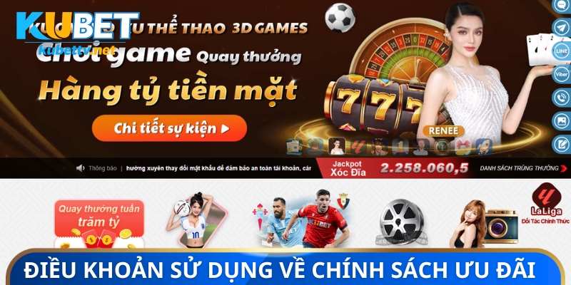 Điều khoản sử dụng về chính sách ưu đãi