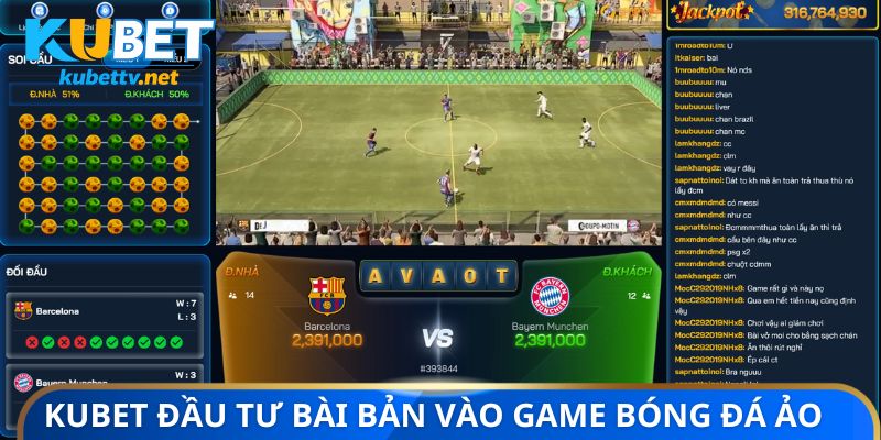 Kubet đầu tư bài bản vào game thể thao ảo