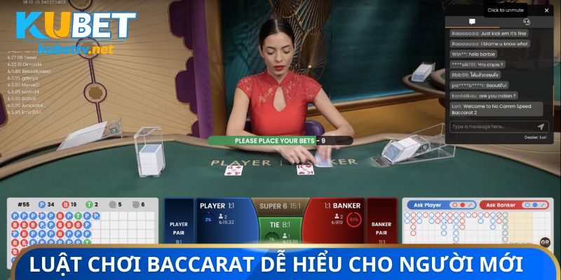 Luật chơi baccarat dễ hiểu cho người mới tham gia