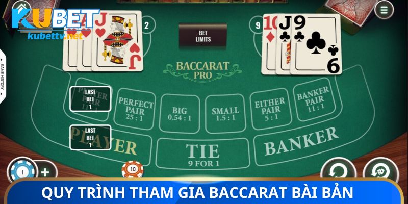Quy trình tham gia Baccarat bài bản tại Kubet
